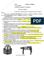 Test de Evaluare La Găurire