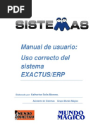 Manual Exactus ERP