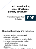 Lecture 1: Introduction, Geological Structures, Primary Structures