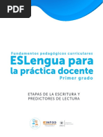 Webinar 2 FUNDAMENTOS PEDAGÓGICOS CURRICULARES ESLENGUA PRIMER GRADO