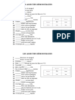 Adjectifs Demonstratifs