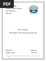 Triangle: (Classifying Triangles)