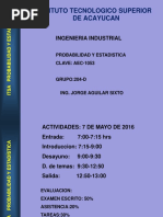 Unidad I Probabilidad y Estadistica