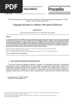 Language Disorders in Children With Mental Deficiency (2015)