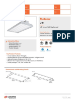 Metalux LHB Led High Bay Specsheet