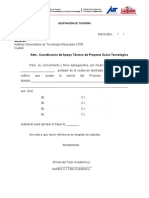 Aceptación de Tutorías - PST