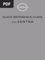 2021 Nissan Sentra Quick Reference Guide