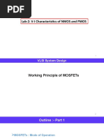 Lab-2: V-I Characteristics of NMOS and PMOS