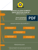 Kelompok 5 - Pengelolaan Sumber Daya Sektor Publik