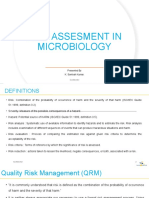 Risk Assesment in Microbiology: Presented by K. Santosh Kumar