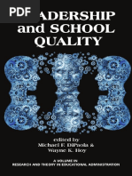 (Research and Theory in Educational Administration) Michael DiPaola, Wayne K. Hoy-Leadership and School Quality-Information Age Publishing (2015)