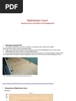 Badminton Court Case Study