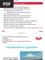 Day 6-Lecture 9-Mechanization in Agriculture-Prof Dr. Mikio Umeda