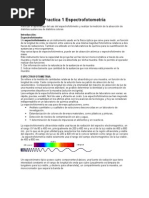 Practica 1 Espectrofotometría