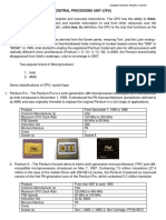 Central Processing Unit