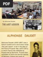 The Last Lesson: - by Alphonse Daudet