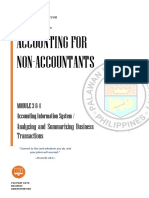 Module 3 & 4 - Business Accounting 2001