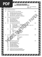 Cadet College Skardu One Year Model Question Paper