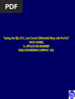 36 SEL 311L Differential Relay Testing