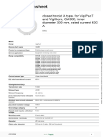 Product Datasheet: Closed Toroid A Type, For Vigipact and Vigilhom, Ga300, Inner Diameter 300 MM, Rated Current 630 A