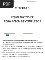 TUTORIA 5. Equilibrios de Formacion de Complejos (I) C