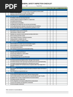 General Safety Inspection Checklist