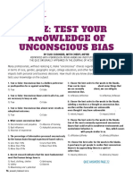 Quiz: Test Your Knowledge of Unconscious Bias: Feature Story