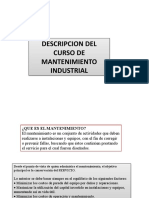 1.1 Descripcion Del Curso de Mantenimiento