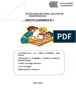 Psicologia Educativa Producto N°1