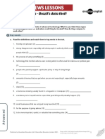 Business News Lesson Brazil Sdatatheftdisaster Advanced Worksheet 176549