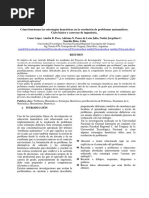 Cómo Funcionan Las Estrategias Heurísticas en La Resolución de Problemas Matemáticos