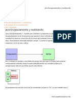 Java Encapsulamiento y Reutilización