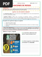 Situaciones de Riesgo 29 de Setiembre