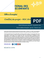 Chef - Fe de Projet RDC0122