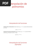 Interpolación de Polinomios