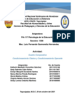 Cuadro Comparativo Condicionamiento Clásico y Condicionamiento Operante