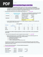 Cost Accounting-QUIZ 2 