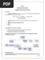 Unit 1. Merchant Banking Indian Financial System