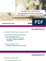 Introduccion A Las Finanzas. Herramientas de Calculo Financiero