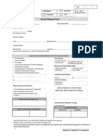 Service Request Form: All Division