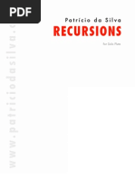 Modern Flute Sheet Music: Recursions For Solo Flute: Composer Patricio Da Silva