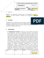 PRG-SST-019 Programa de Mantenimiento Preventivo y Correctivo