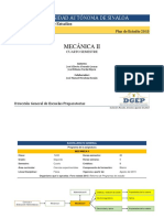 Mecánica Ii: Universidad Autónoma de Sinaloa