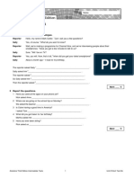 Unit 8 Short Test 2A: Grammar