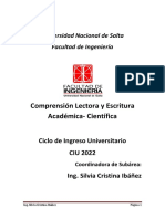 CIU 2022 Comprensión Lectora