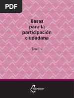 Bases para La Participación Ciudadana - Tomo II (Libro)