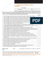 Quality Improvement & Verification Checklist (Qivc) For Focus Group Discussions