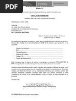 Formatos Carta de Autorizacion de Cci