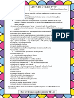 LISTA DE ÚTILES 3 B Danae