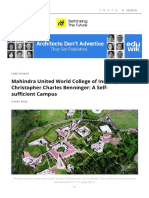 Mahindra United World College of India by Christopher Charles Benninger - A Self-Sufficient Campus